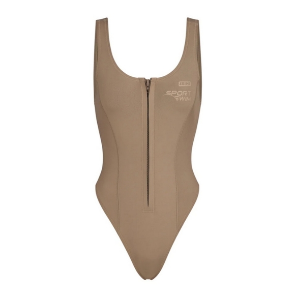 SKIMS Sports Swim Scoop Neck One Piece Scuba Swimsuit size 2X - Picture 5 of 8